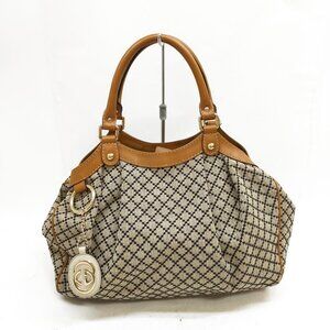 Authentic Gucci Monogram Medium Sukey Diamante Hobo Tote Bag